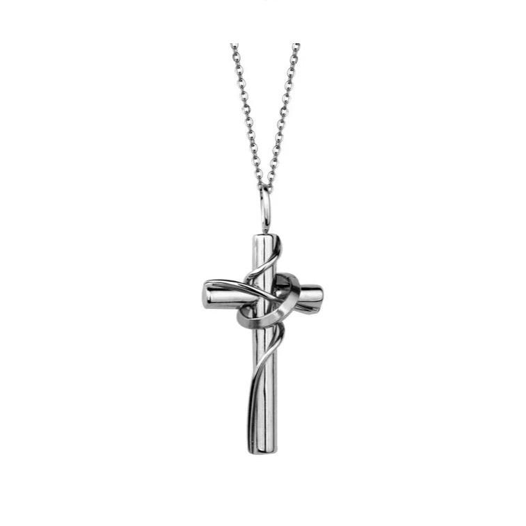 Pendentif Croix Acier prettysunbyfa